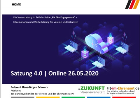 Schlanke Satzung | Online VHS Tübingen Mai 2020